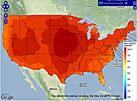 Climate change prediction for 2100